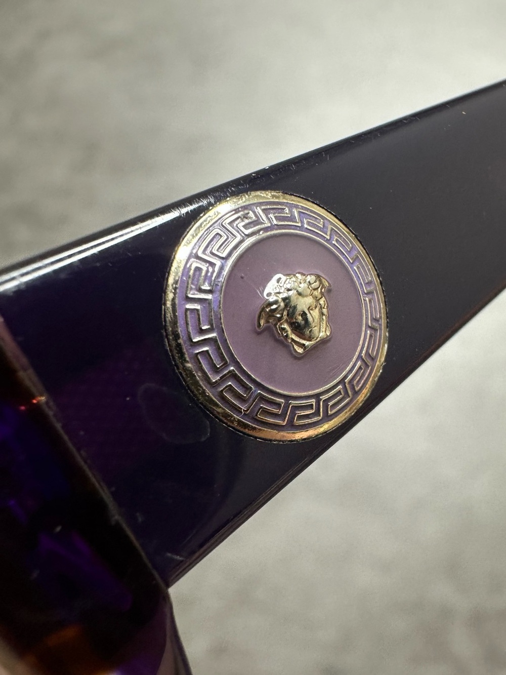 Versace Purple Gradient Oversized Women's Sunglasses - Picture 2 of 9